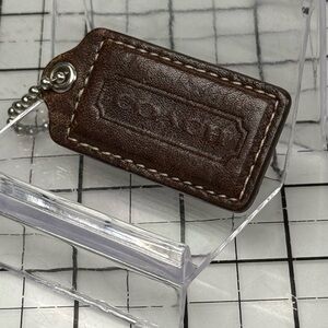 Coach Dark Brown Leather Key Holder
